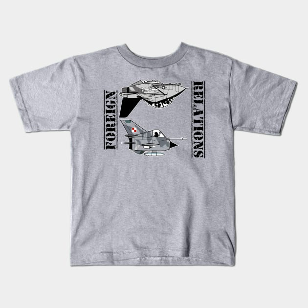 Foreign Relations Kids T-Shirt by Spikeani